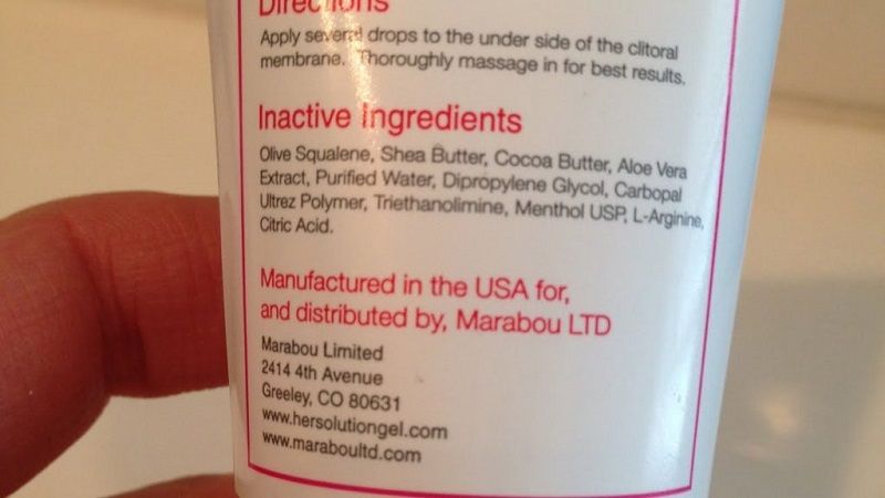 hersolution gel ingredients